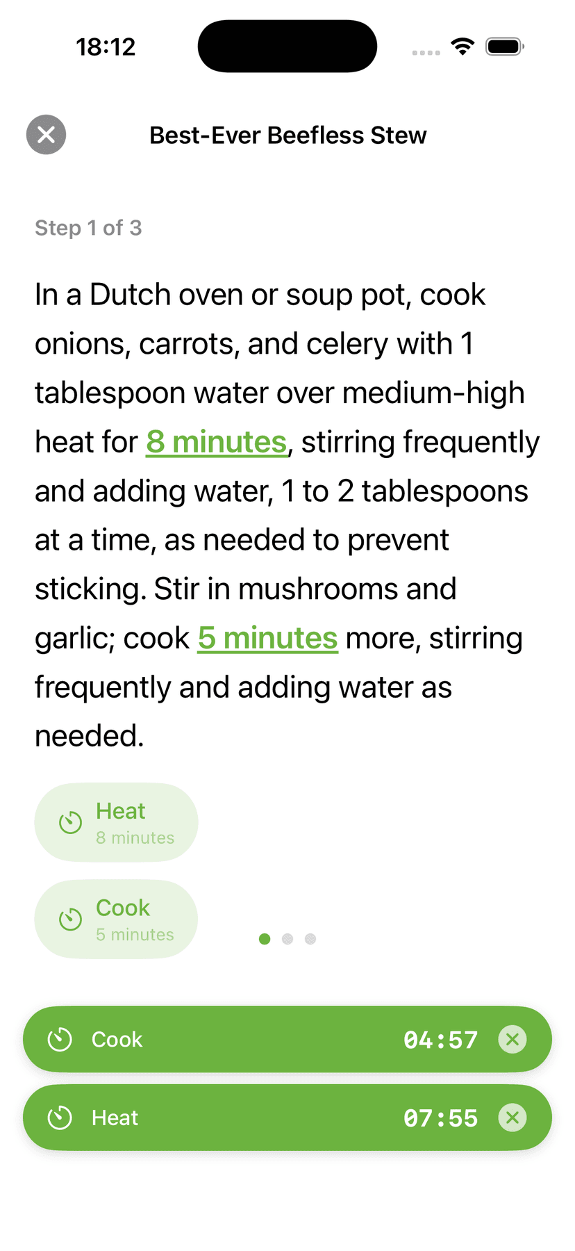 CookFlic Step-by-step with auto timers - screen 2